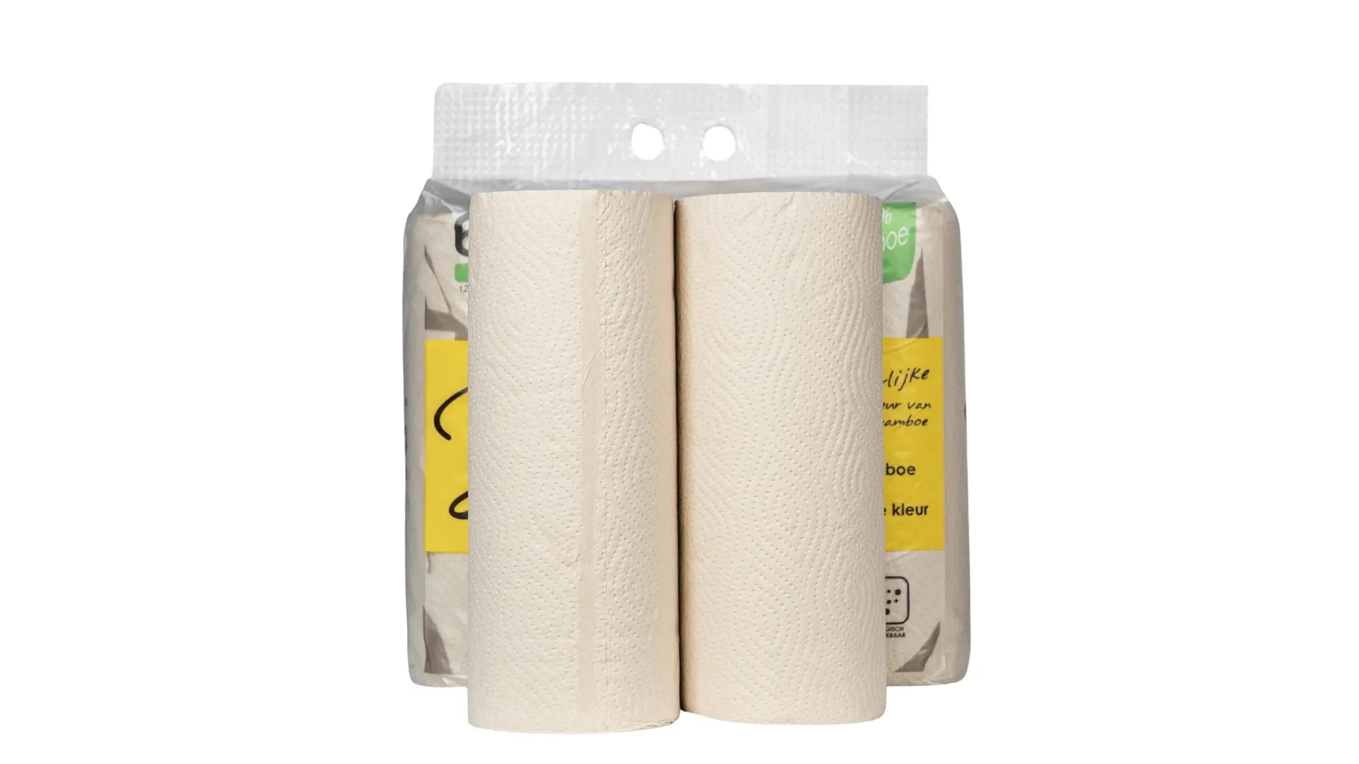 XL Bamboe Kitchen Rolls, 2-ply, 120 sheets (2 rolls = 4 standard rolls –  Babo Bambo