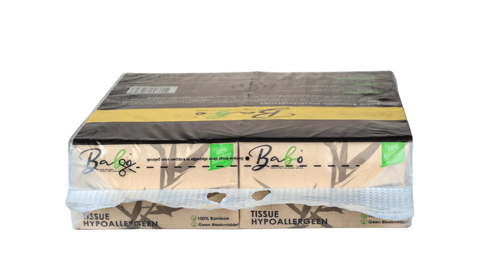 Bamboe Facial – 3 - Ply, 100 Sheets (10 Packs) - Babo Bambo