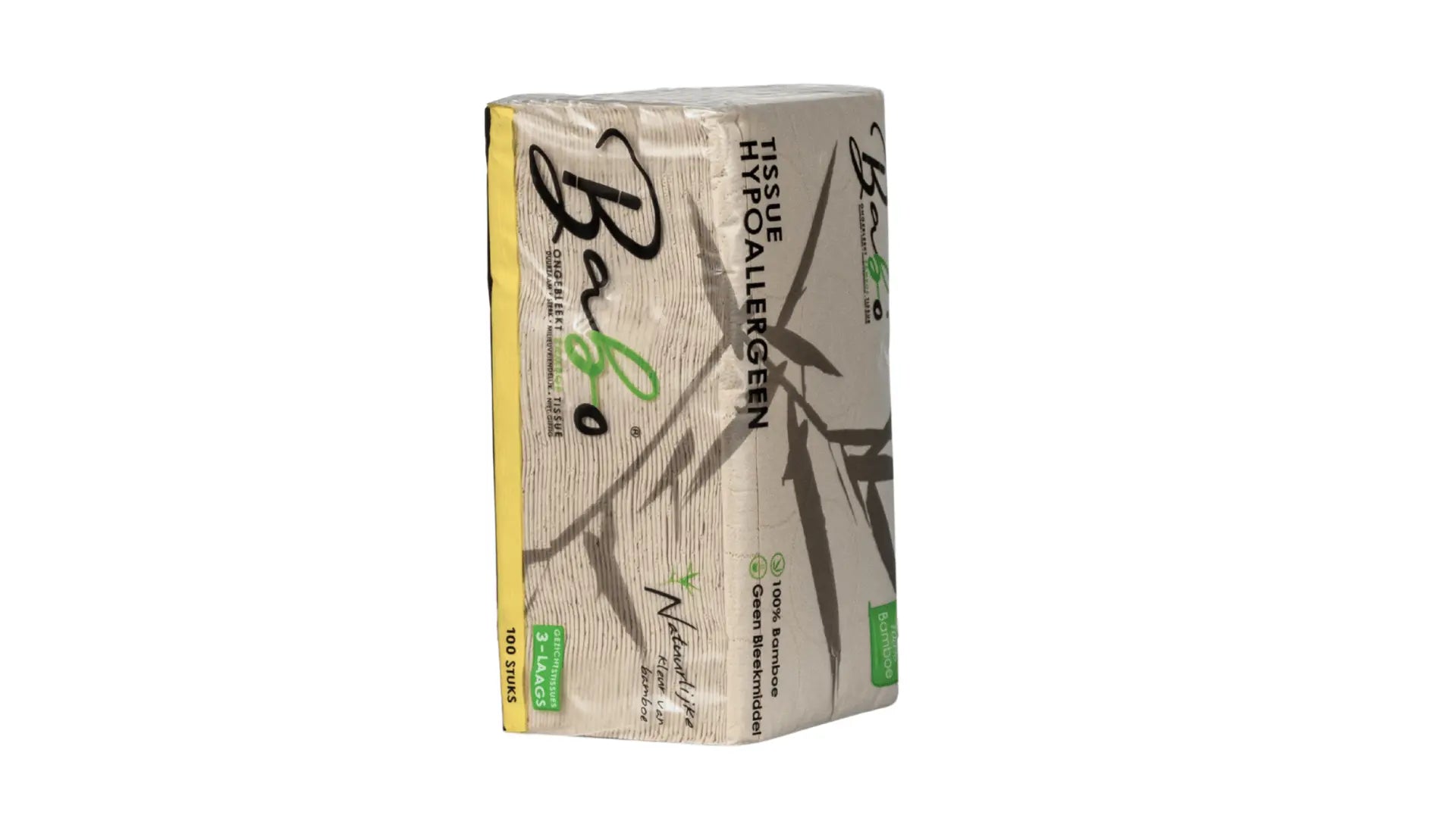 Bamboe Facial – 3 - Ply, 100 Sheets (10 Packs) - Babo Bambo
