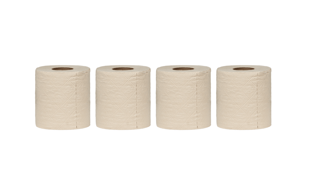 Bamboe Toilet Paper 3 - ply, 200 sheets (4 Rolls = 8 Rolls) - Babo Bambo