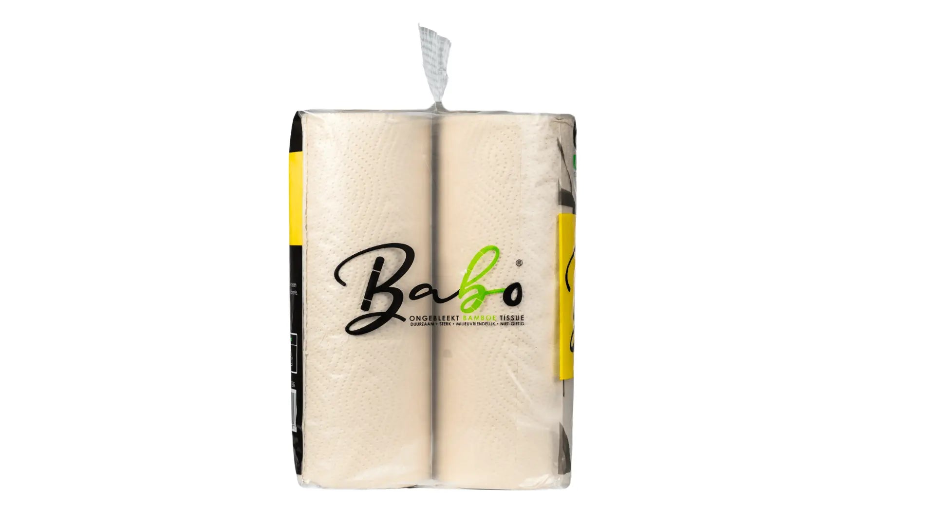 Bamboe Kitchen 2 - Ply, 120 Sheets (6 Rolls =12 Rolls) - Babo Bambo