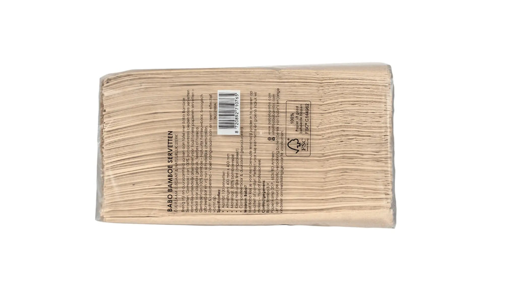 Babo Bamboe Napkins – 100 Pieces (40 × 40 cm) - Babo Bambo