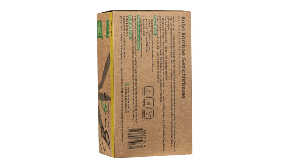 Babo Bamboe Facial Tissues – 3 - Ply, 110 Sheets - Babo Bambo