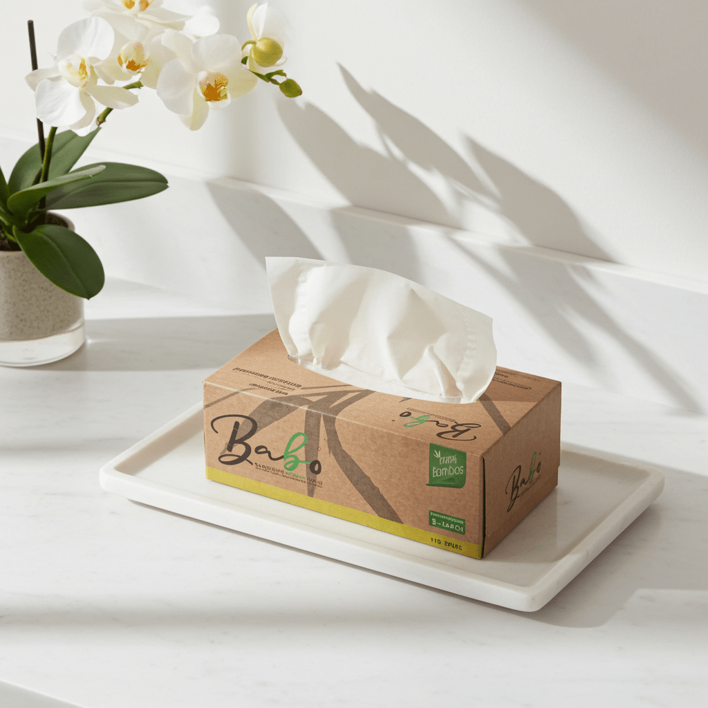 Babo Bamboe Facial Tissues – 3 - ply, 110 sheets - Babo Bambo