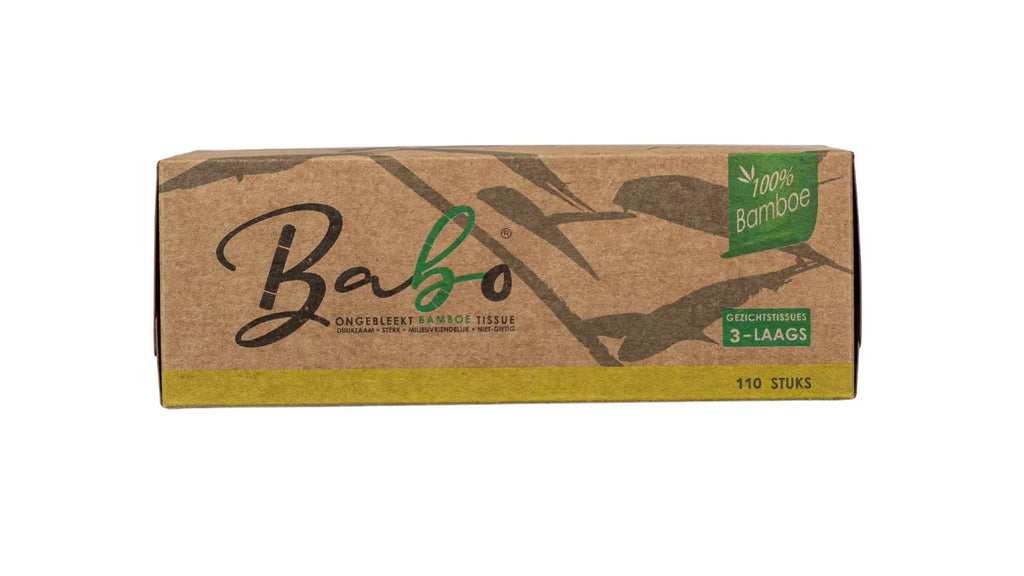 Babo Bamboe Facial Tissues – 3 - Ply, 110 Sheets - Babo Bambo