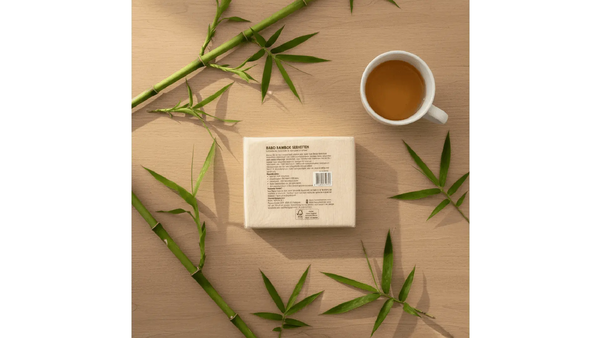 16 × Babo Bamboe Napkins – 300 sheets (300 mm × 300 mm) (300 × 16 = 4,800 sheets) - Babo Bambo Hoofdafbeelding