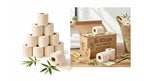 Bamboe Toilet Paper, 3 - ply, 200 sheets (36 rolls = 72 standard rolls) (36 × 200 = 7,200 sheets) - Babo Bambo