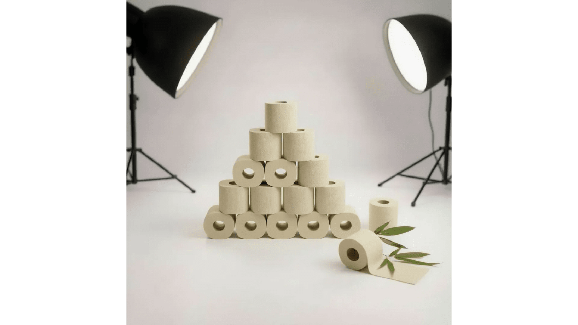 Bamboe Toiletpapier, 3-laags, 200 vellen (24 rollen = 48 standaardrollen (24 × 200 = 4.800 vellen) Secundaire afbeelding