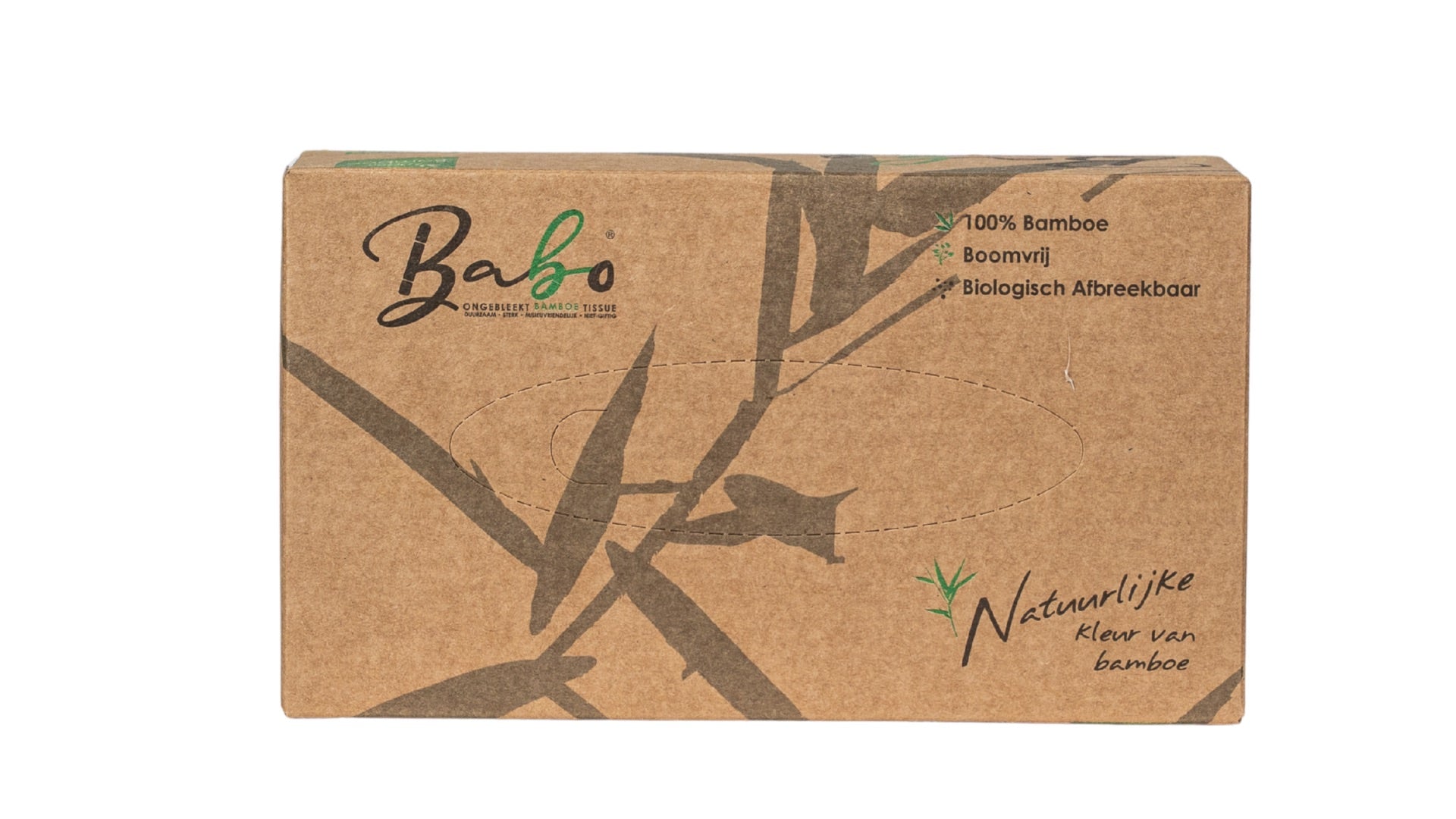 12x Babo Bamboe Gezichtstissues – 3 - Laags, 110 Stuks - Babo Bambo Hoofdafbeelding