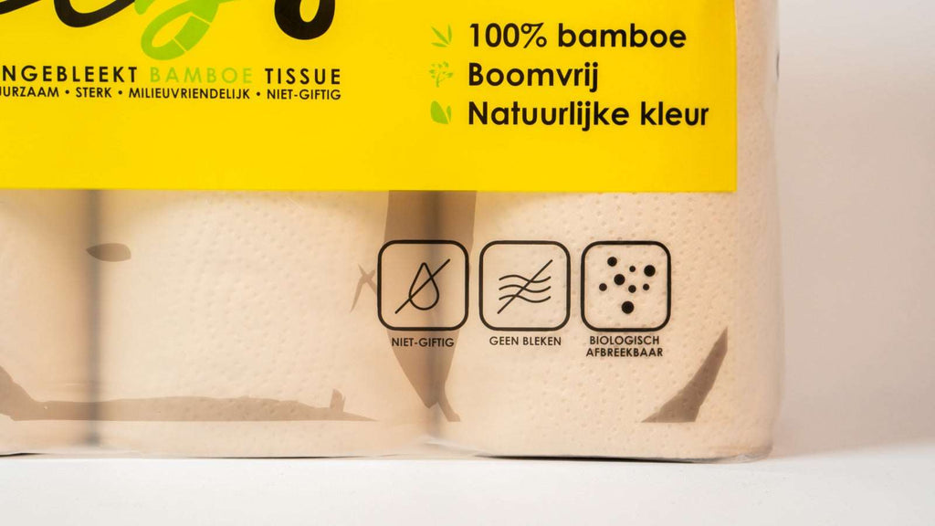 Babo Bamboo Kitchen Paper Towels – 2 - Ply, 120 Sheets (6 Rolls) - Babo Bambo